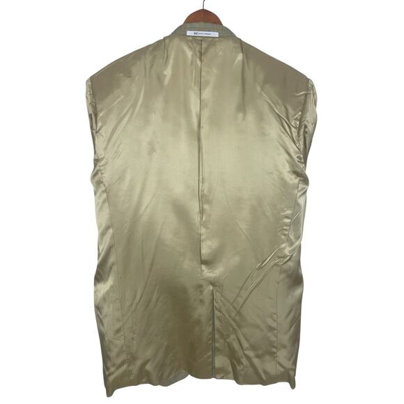 Hickey Freeman Ltd 100% Silk Plaid Chevron Two Button Sport Coat Men's 44 Long - Picture 7 of 15